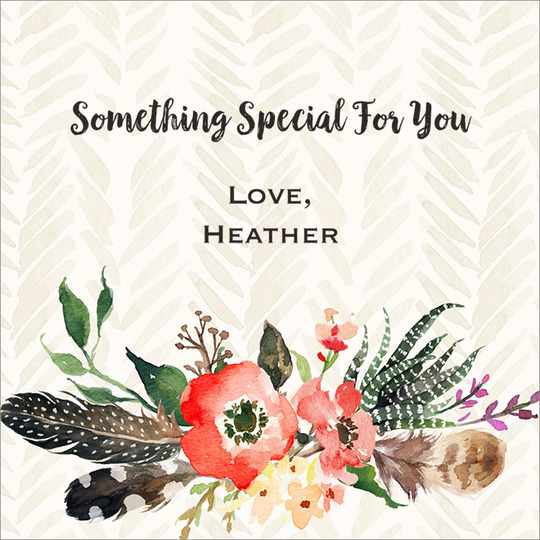 Autumn Floral Spray Square Gift Stickers